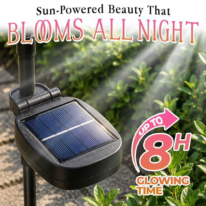 Solar Azalea Flower Lights🌺IP65 Waterproof🪦for Grave Garden Decor Memorial Cemetery Lights