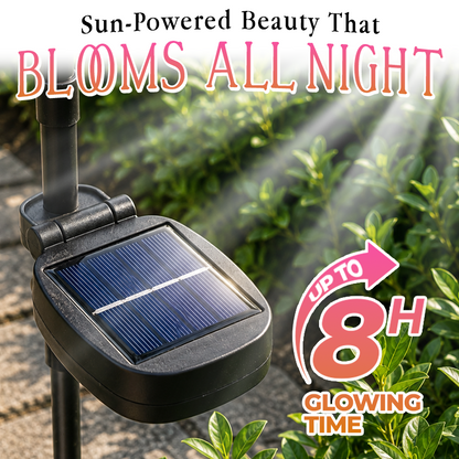 Solar Azalea Flower Lights🌺IP65 Waterproof🪦for Grave Garden Decor Memorial Cemetery Lights
