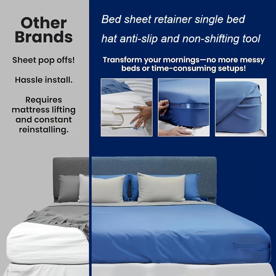 Ivosoma®🛏️ Adjustable Bed Sheet Grippers – 4-Piece Set