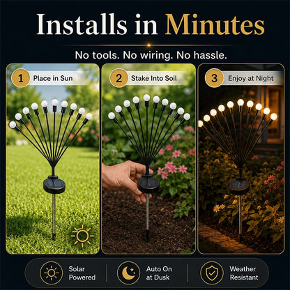 🔥Lasy day 50% OFF-🔥Ivosoma® IP65 Waterproof Solar Powered Firefly Light