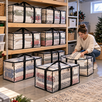 Extra Large Clear Heavy-Duty Moving & Storage Bags