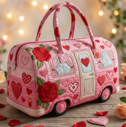 💞LAST DAY 50% OFF ✨Larnto® Hippie Journey Quilted Duffle Bag
