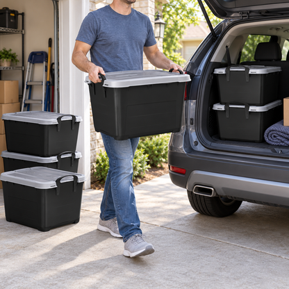 Life Story 55-Quart Heavy-Duty Stackable Storage Bins with Lids