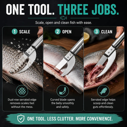 🔥Ivosoma®  2026 Hot Sale 3-in-1 Fish Scaler & Cleaning Knife