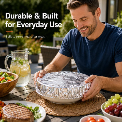🍽️Reusable Aluminum Foil Thermal Food Cover — Heat-Retaining, Washable & Freshness-Preserving Kitchen Essential upsell