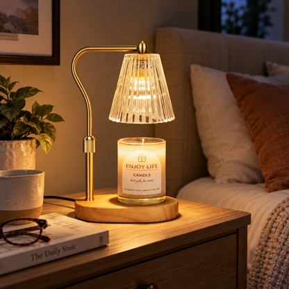 seenlast Candle Warmer Lamp with Timer, Dimmer & Adjustable Height