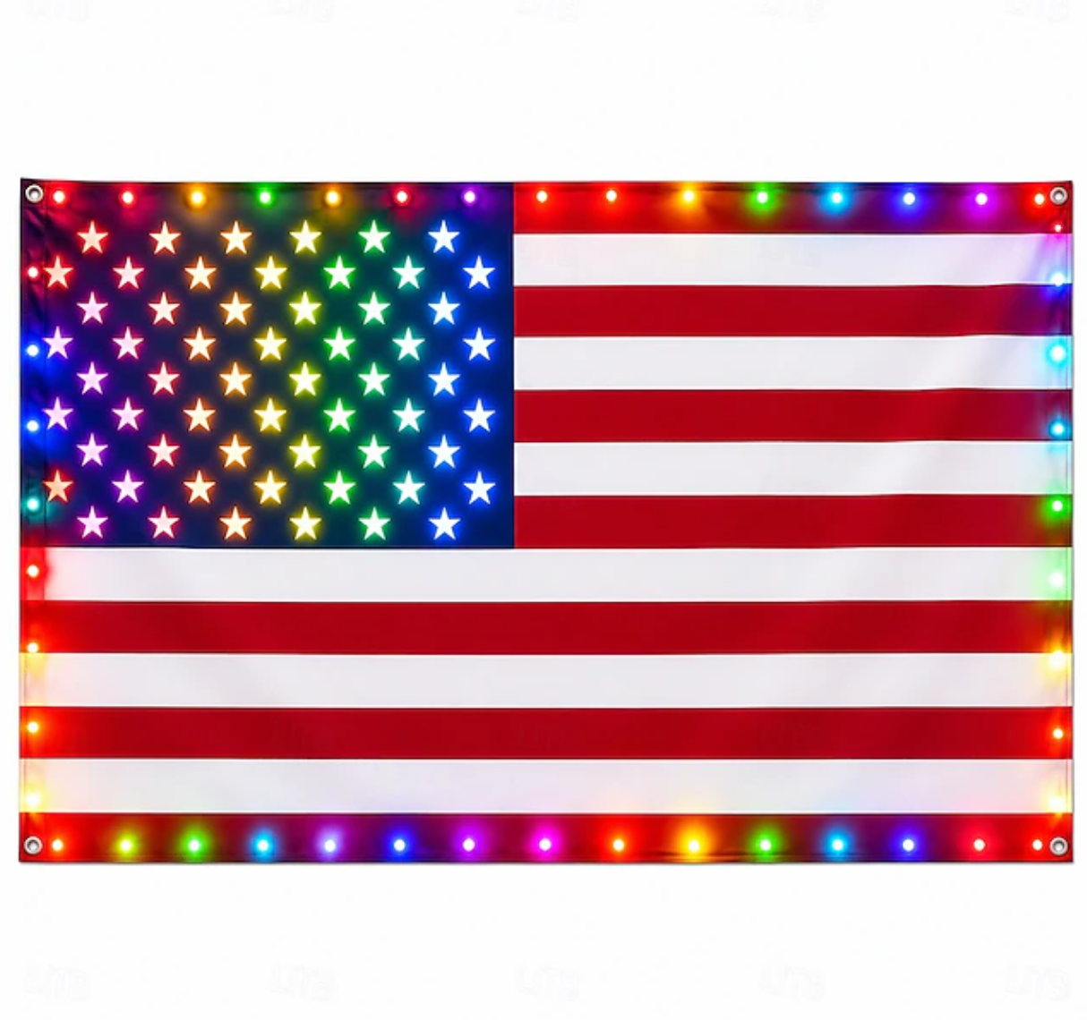 🔥75% Off Sale on July 4-Solar American Flag Lights Outdoor