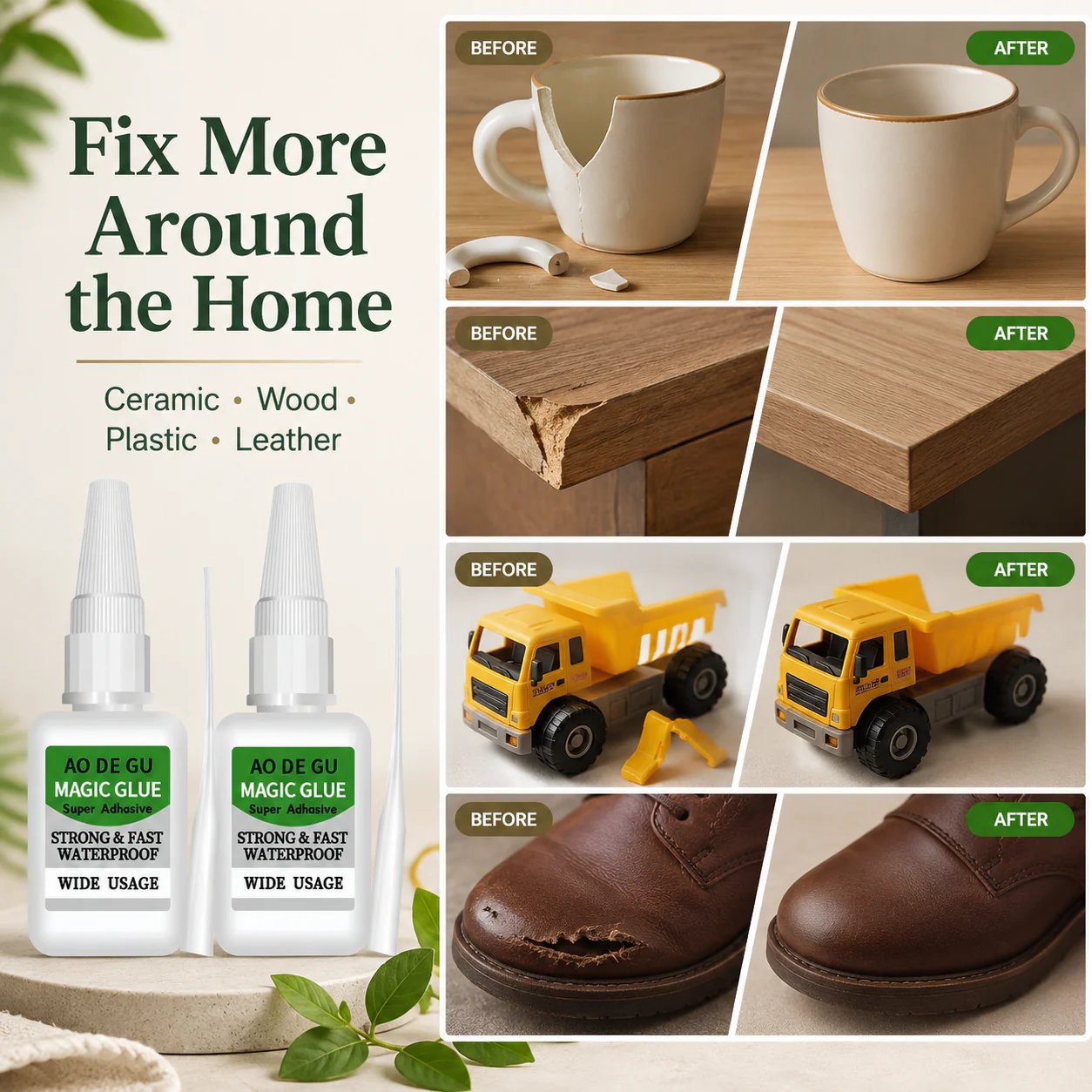 ⚡Ivosoma® Fast-Setting Super Glue Kit – 4 × 20mL Per Set