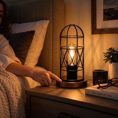 3-Way Dimmable Touch Control Industrial Table Lamp