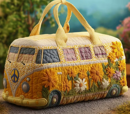 💞LAST DAY 50% OFF ✨Larnto® Hippie Journey Quilted Duffle Bag