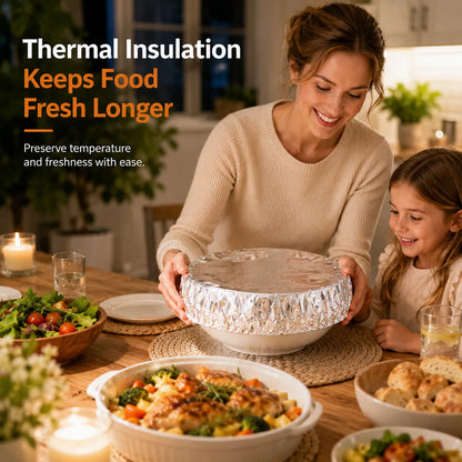 🍽️Reusable Aluminum Foil Thermal Food Cover — Heat-Retaining, Washable & Freshness-Preserving Kitchen Essential upsell