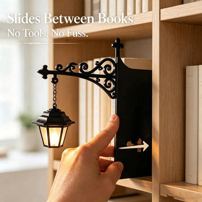 IVOSOMA® Mini Library Lantern Shelf Lamp for Cozy Reading Nook Decor
