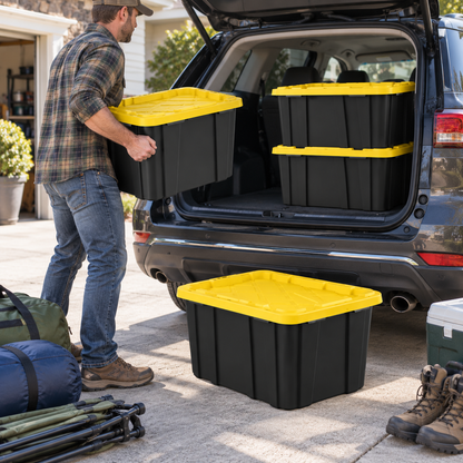 Sterilite 27 Gallon Industrial Storage Totes with Lids