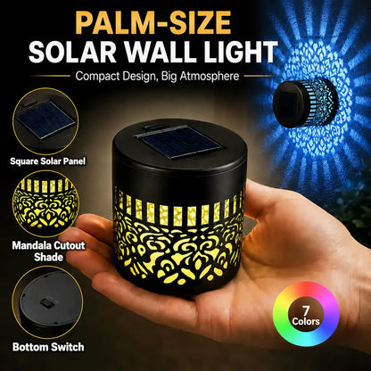 NAVOZILO®🏡☀️Seven-Color Changing Solar Mandala Projection Wall Light
