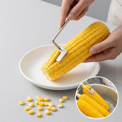 Navozilo® Stainless Steel Corn Peeler – Premium Kernel Stripping Tool