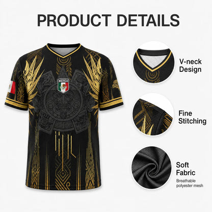 2026 Mexico Aztec Soccer Jersey – Performance Football Fan Apparel & Game Day Tee