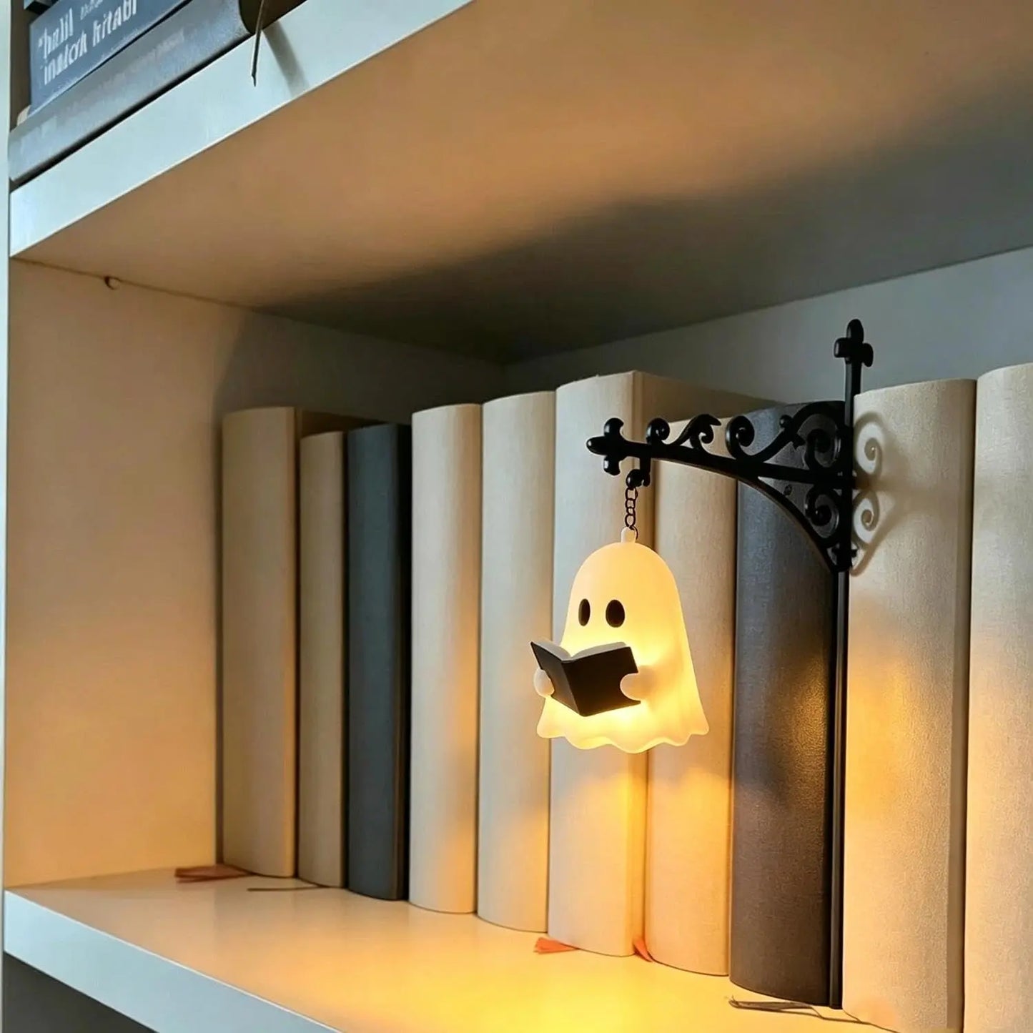 IVOSOMA® Mini Library Lantern Shelf Lamp for Cozy Reading Nook Decor