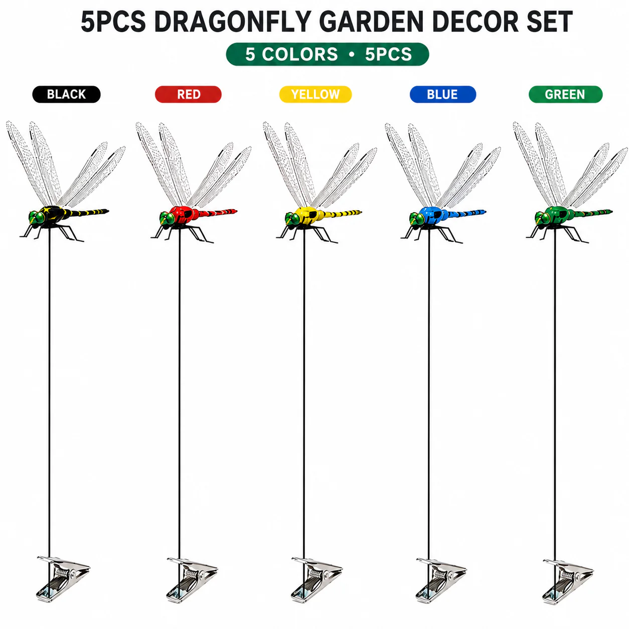 8 PCS: 2 each of Red+Blue+Green +Yellow