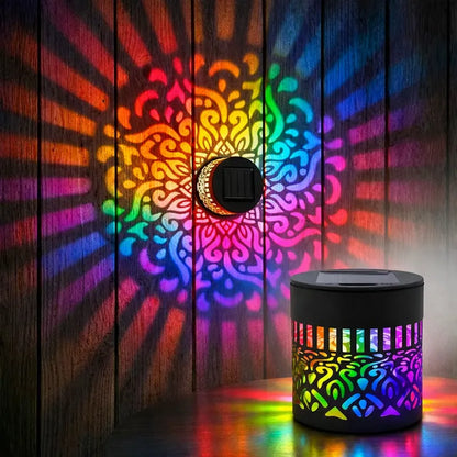 NAVOZILO®🏡☀️Seven-Color Changing Solar Mandala Projection Wall Light