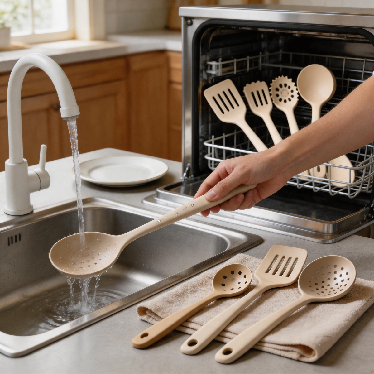 Ziruma 8-Piece Platinum Silicone Kitchen Utensil Set