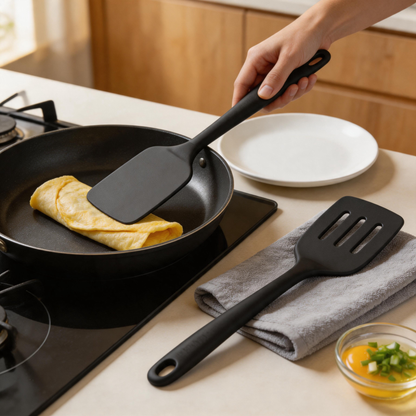 Coukre 2-Piece Silicone Spatula Set