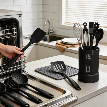 AOTHOD 15-Piece Silicone Cooking Utensil Set