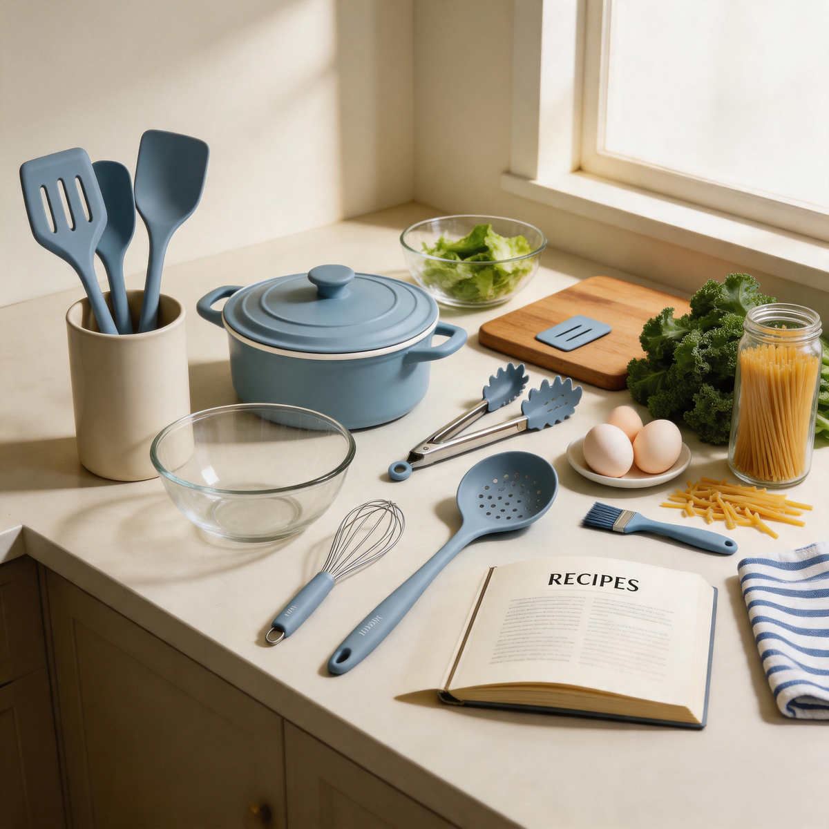 Vayvnt 10-Piece Silicone Cooking Utensils Set