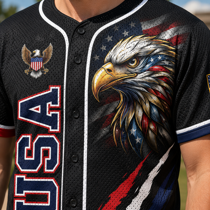 American Eagle 4th of July Baseball Jersey