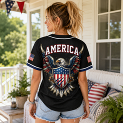 🦅USA 250th Anniversary All-Over Print Patriotic Baseball Jersey