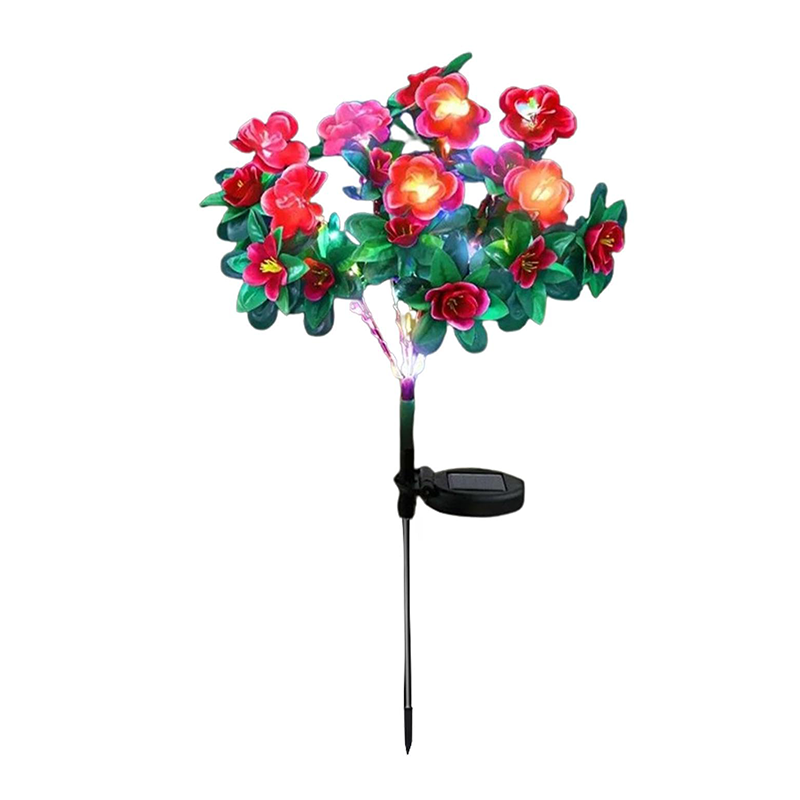 Solar Azalea Flower Lights🌺IP65 Waterproof🪦for Grave Garden Decor Memorial Cemetery Lights