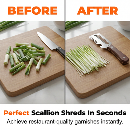 🍴Ivosoma® 3-in-1 Scallion Shredder & Peeler – Fast, Efficient & Must-Have Kitchen Tool ✨