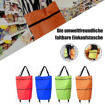 ❤Last Day 50% OFF🛒Ivosoma® Foldable 2-in-1 Rolling Shopping Bag