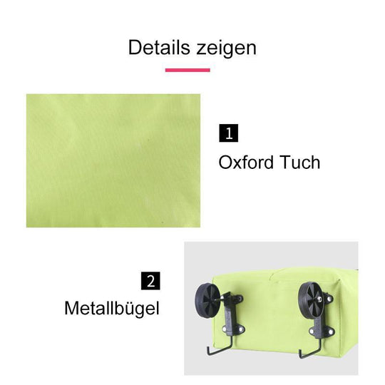 ❤Last Day 50% OFF🛒Ivosoma® Foldable 2-in-1 Rolling Shopping Bag