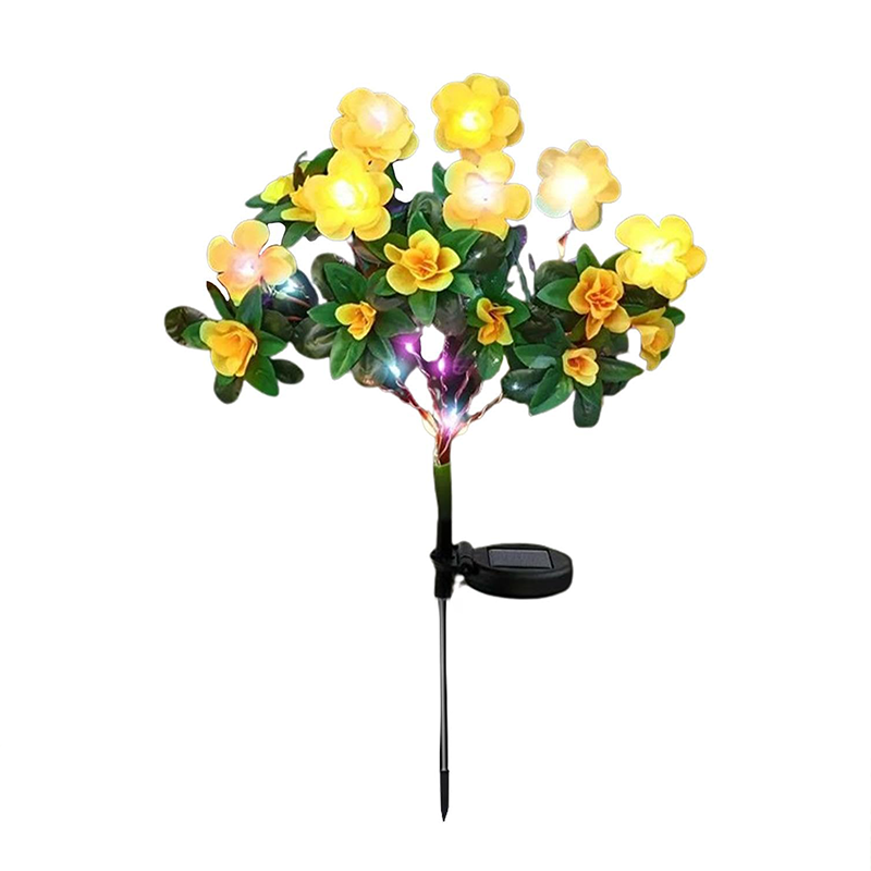 Solar Azalea Flower Lights🌺IP65 Waterproof🪦for Grave Garden Decor Memorial Cemetery Lights
